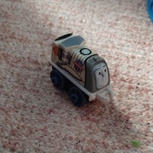 Miniature Train Toy with Blue Wheels